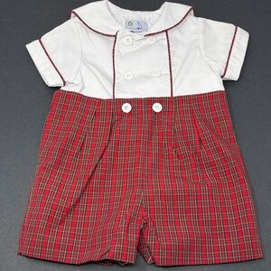 FLORENCE EISEMAN: Plaid Button-On Matching Top Shorts, Size 12. NEW